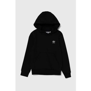 adidas Originals bluza copii HOODIE culoarea negru, cu glugă, neted, IW3500 imagine