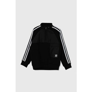 adidas Originals bluza copii HZ CREW culoarea negru, cu imprimeu, IY9810 imagine