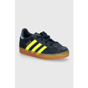 adidas Originals teniși din piele copii GAZELLE CF EL culoarea albastru marin, IH2783 imagine