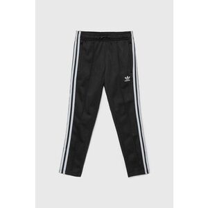 adidas Originals pantaloni de trening pentru copii SST TP OPEN HEM culoarea negru, cu imprimeu, IY9793 imagine