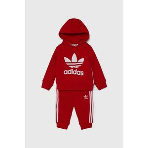 adidas Originals trening bebelusi HOODIE SET culoarea rosu, IX5163 imagine