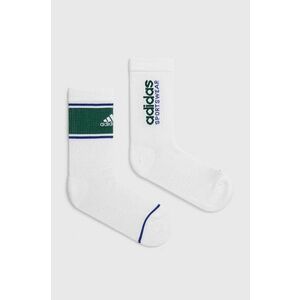 adidas sosete 2-pack culoarea alb, IY7820 imagine