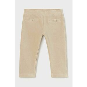 Mayoral pantaloni copii culoarea bej, neted, 514 imagine