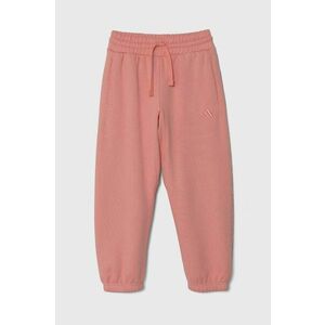 adidas pantaloni de trening pentru copii J SZN GFX PANT culoarea roz, cu imprimeu, IV7111 imagine