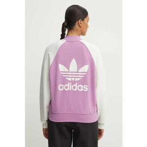 adidas Originals bluza femei, culoarea violet, modelator, IZ2833 imagine