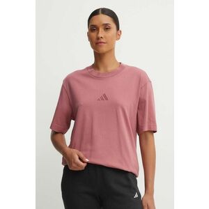 adidas tricou din bumbac All SZN femei, culoarea roz, IY6786 imagine