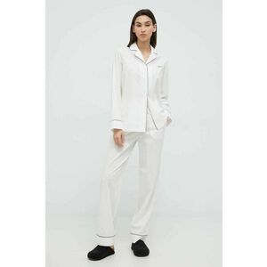 Karl Lagerfeld pijama femei, culoarea alb imagine