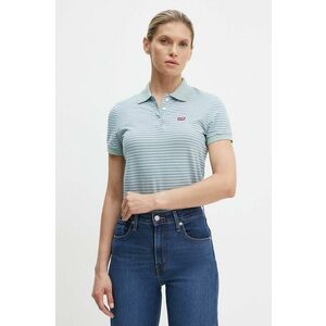 Levi's tricou polo femei, culoarea verde, 52599 imagine