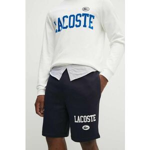 Lacoste pantaloni scurti din bumbac culoarea negru imagine