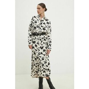 Answear Lab rochie culoarea bej, maxi, oversize imagine