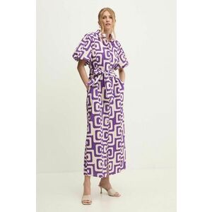 Answear Lab rochie culoarea violet, maxi, drept imagine