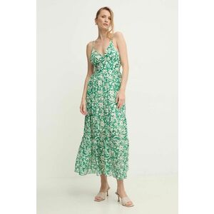 Answear Lab rochie culoarea verde, maxi, evazati imagine