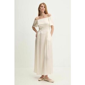 Answear Lab rochie culoarea bej, maxi, evazati imagine