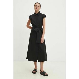 Answear Lab rochie culoarea negru, midi, evazati imagine