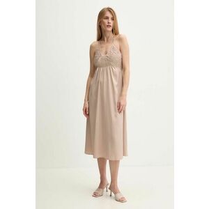 Answear Lab rochie culoarea bej, midi, evazati imagine