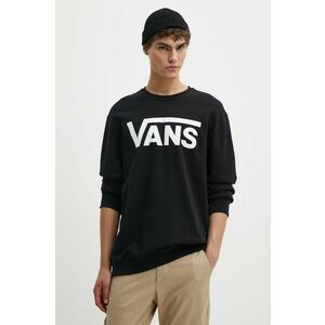 Vans hanorac de bumbac barbati, culoarea negru, cu imprimeu, VN000JSFY281 imagine