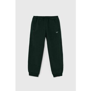 adidas Originals pantaloni de trening pentru copii SWEATPANTS culoarea verde, cu imprimeu, IY9537 imagine