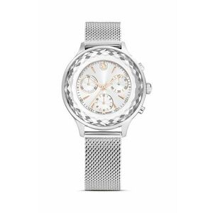 Swarovski ceas NOVA CHRONO femei, culoarea argintiu, 5677503 imagine