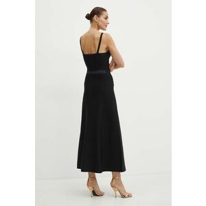 Karl Lagerfeld rochie culoarea negru, maxi, evazati, 245W1333 imagine