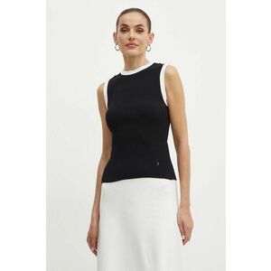 Karl Lagerfeld top femei, culoarea negru, 245W2007 imagine