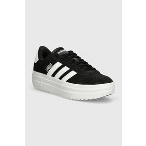 adidas sneakers din piele intoarsă Vl Court culoarea negru, IH9995 imagine