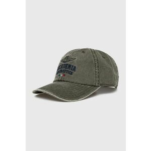 Aeronautica Militare șapcă de baseball din denim culoarea verde, cu imprimeu, HA1180CT3249 imagine