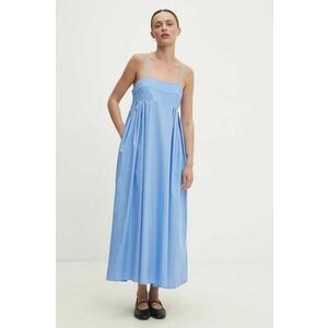 Answear Lab rochie din bumbac maxi, evazati imagine