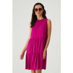 Medicine rochie culoarea violet, midi, evazati imagine