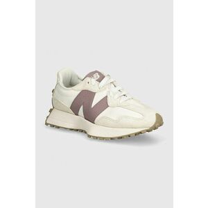 New Balance sneakers din piele 327 culoarea bej, WS327KH imagine