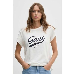 Gant tricou din bumbac femei, culoarea bej, 4200482 imagine