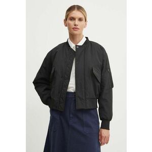 A.P.C. geaca bomber blouson haley femei, culoarea negru, de tranzitie, PSAIY.F02843 imagine