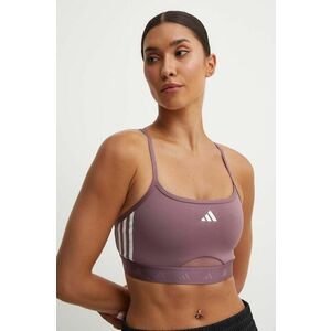 adidas Performance sutien sport Hyperglam culoarea violet, IX3227 imagine