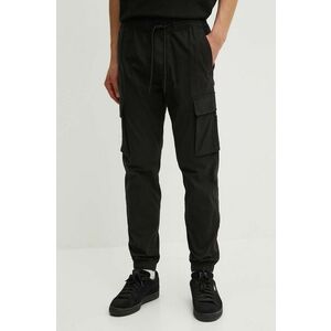 Hollister Co. pantaloni barbati, culoarea negru, cu fason cargo, KI330-4008 imagine