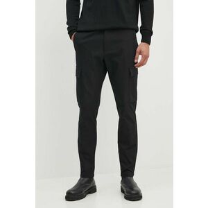 BOSS pantaloni barbati, culoarea negru, mulata, 50519136 imagine