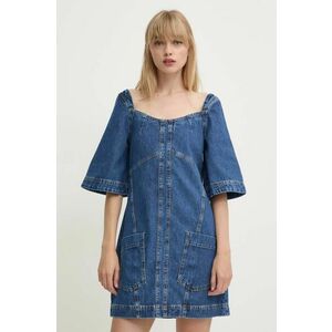 Stine Goya rochie jeans mini, mulata, SG5925 imagine