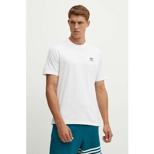 adidas Originals tricou din bumbac barbati, culoarea alb, neted, IZ2098 imagine