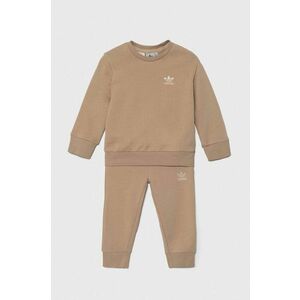 adidas Originals trening copii CREW SET culoarea bej, IX9845 imagine