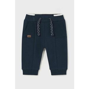 Mayoral Newborn pantaloni de trening pentru bebeluși culoarea albastru marin, neted, 2526 imagine