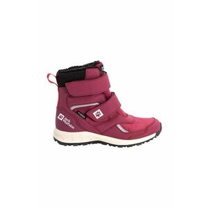 Jack Wolfskin cizme de iarna pentru copii WOODLAND WT TEXAPORE HIGH VC culoarea bordo imagine