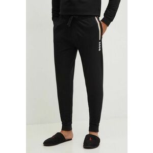 BOSS pantaloni de trening din bumbac culoarea negru, cu imprimeu, 50521769 imagine