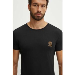 Versace tricou 2-pack barbati, culoarea negru, cu imprimeu, AU10193 1A10011 imagine