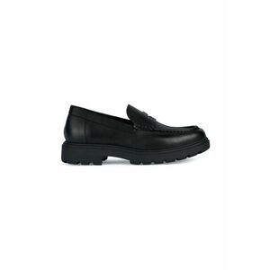 Geox mocasini de piele U SPHERICA EC7 barbati, culoarea negru, U36FRB 00043 C9999 imagine