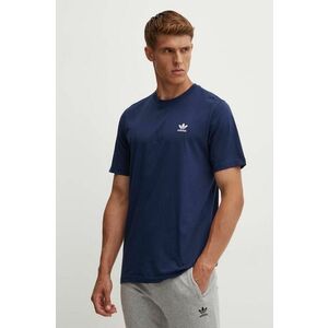 adidas Originals tricou din bumbac barbati, culoarea albastru marin, neted, IZ2097 imagine