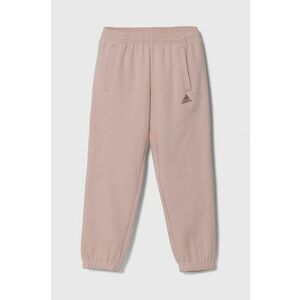 adidas pantaloni de trening pentru copii J SL FC FL PT culoarea roz, neted, JF8746 imagine