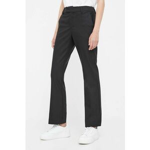 Mos Mosh pantaloni femei, culoarea negru, drept, medium waist imagine