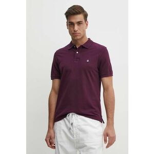 United Colors of Benetton polo de bumbac culoarea violet, neted imagine