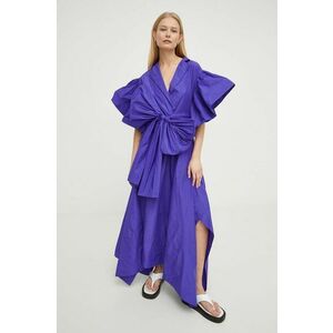 MMC STUDIO rochie culoarea violet, mini, oversize imagine