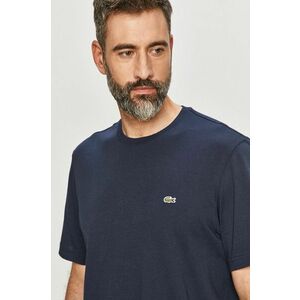 Lacoste tricou din bumbac barbati, culoarea verde, neted, TH2038 imagine