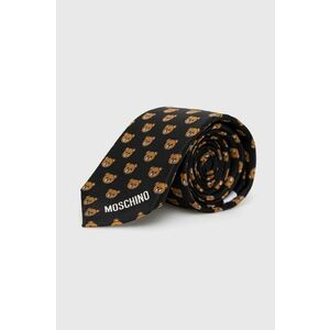 Moschino cravata de matase culoarea negru imagine