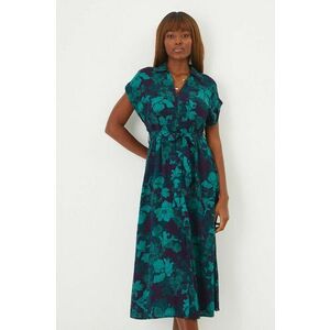 Medicine rochie culoarea verde, midi, evazati imagine